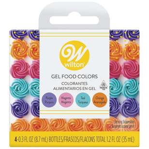 Wilton Gel Food Colour Set Primary Colours Multicoloured