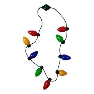 Jolly & Joy Light Up Christmas Lights Necklace Multicoloured