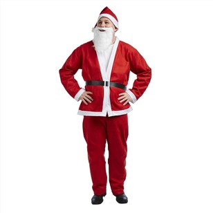 Jolly & Joy Celebrate Felt Adult Santa Suit Red