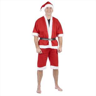 Jolly & Joy Celebrate Adult Summer Santa Suit Red