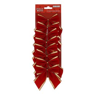 Jolly & Joy Celebrate Mini Bows 8 Pack Red