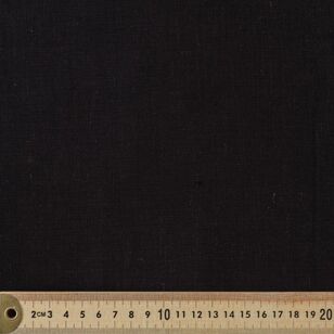 Plain 140 cm Textured Lyocell Linen Fabric Black 140 cm