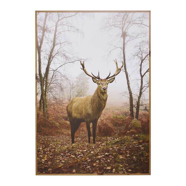 Cooper & Co Framed Deer Art Brown