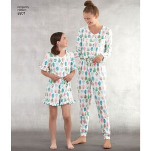 Simplicity Pattern 8801 Girls' and Misses' Knit Jumpsuit and Romper 6 - 18