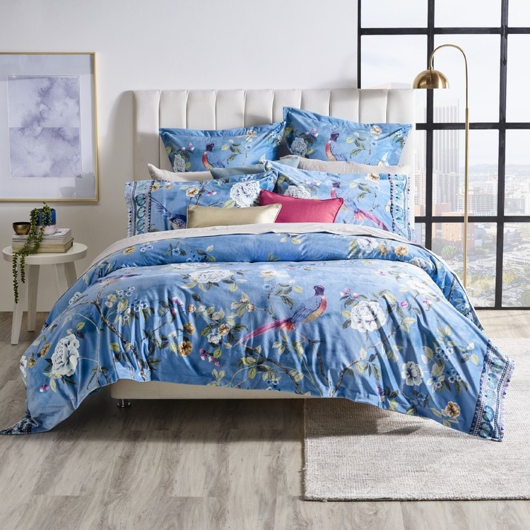 Koo Elite Chintz Velvet Quilt Cover Set