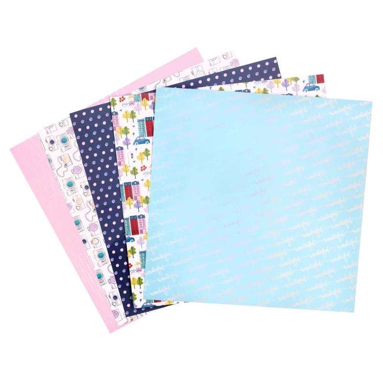 American Crafts Shimelle Sparkle City 12 x 12 in Paper Pad Multicoloured