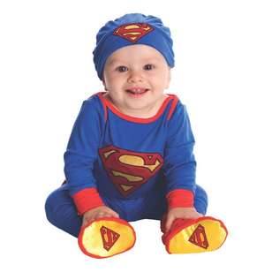 Superman Onesie Blue & Red 6 - 12 Months