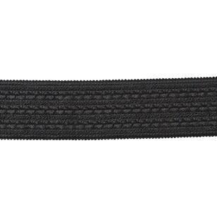 Timber & Thread 64 mm Lace Elastic Black 6.4 cm x 2 m