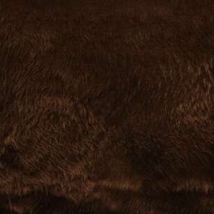 Furtex Plain 148 cm Faux Fun Fur Fabric Brown 148 cm