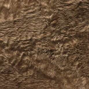 Furtex Plain 148 cm Faux Fun Fur Fabric Mustard 148 cm