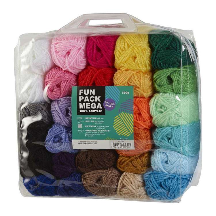Mega Fun Pack 750 g Multicoloured - Yarn & Needle Art