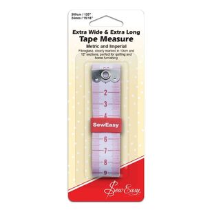 Sew Easy Tape Measure Red & White 300 x 24 mm