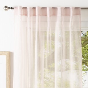 Filigree Esplanade Concealed Tab Sheer Curtains Petal