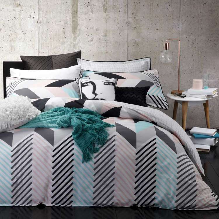 Logan Mason Rio Mint Quilt Cover Set