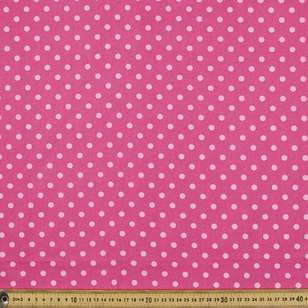 Spring Fling Spot Cotton Fabric Pink 110 cm