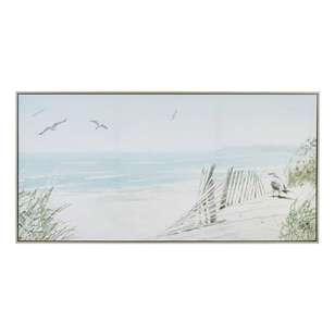 The Art Group Tag Coastal Dunes Framed Canvas By Richard McNeil Multicoloured 50 x 100 cm