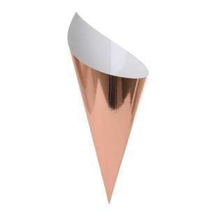 Five Star Paper Snack Cone 10 Pack Rose Gold