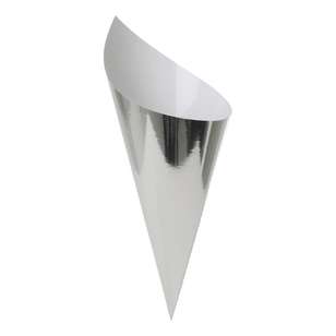 Five Star Paper Snack Cone 10 Pack Silver