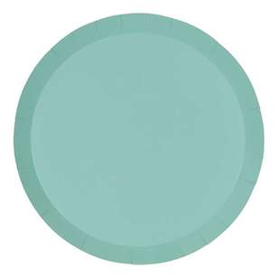 Five Star Paper Snack Plate 10 Pack Mint Green 18 cm