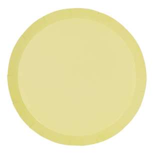 Five Star Paper Dinner Plate 10 Pack Pastel Yellow 26 cm