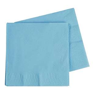 Five Star Lunch Napkin 40 Pack Pastel Blue 33 cm