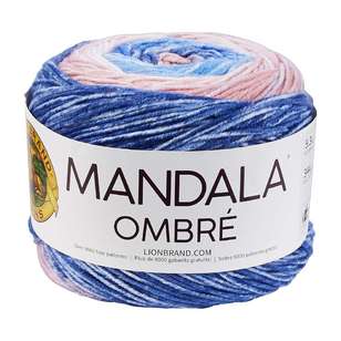 Lionbrand Mandala Ombre Acrylic Yarn 208 Pure 150 g