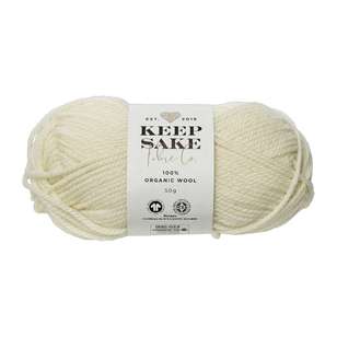 Keepsake Organic Wool Yarn 340 Cream 50 g