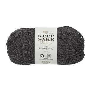 Keepsake Organic Wool Yarn 800 Charcoal 50 g