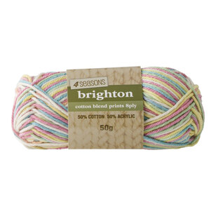 4 Seasons Brighton Cotton Blend 8 Ply Printed Yarn Candy Mix 50 g