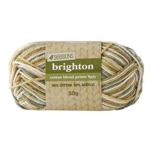 4 Seasons Brighton Cotton Blend 8 Ply Printed Yarn Garden Mix 50 g