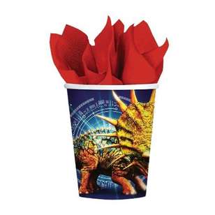 Amscan Jurassic World Paper Cups 8 Pack Multicoloured