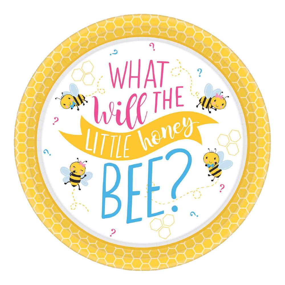 NEW Amscan What Will It Bee? 26 cm Plate By Spotlight
