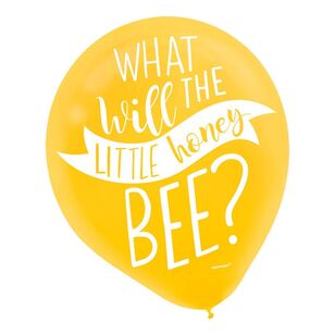 Amscan What Will It Bee Baby Shower Latex Balloon Multicoloured 30 cm