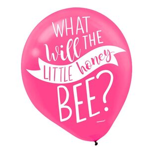 Amscan What Will It Bee Baby Shower Latex Balloon Multicoloured 30 cm