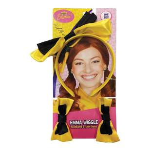 The Wiggles Emma Wiggle Headband & Shoe Bows Multicoloured Child