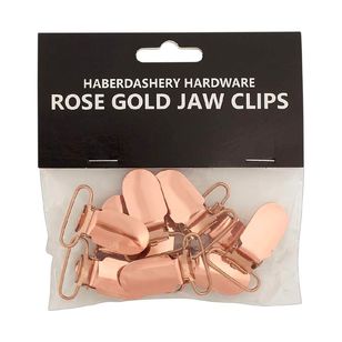 Jaw Clips 10 Pack Rose Gold