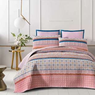 KOO Lillia Quilt Cover Set Terracotta