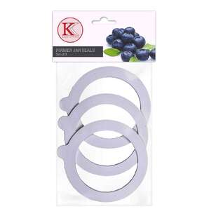 Kate's Kitchen Jar Seals 3 Pack Clear