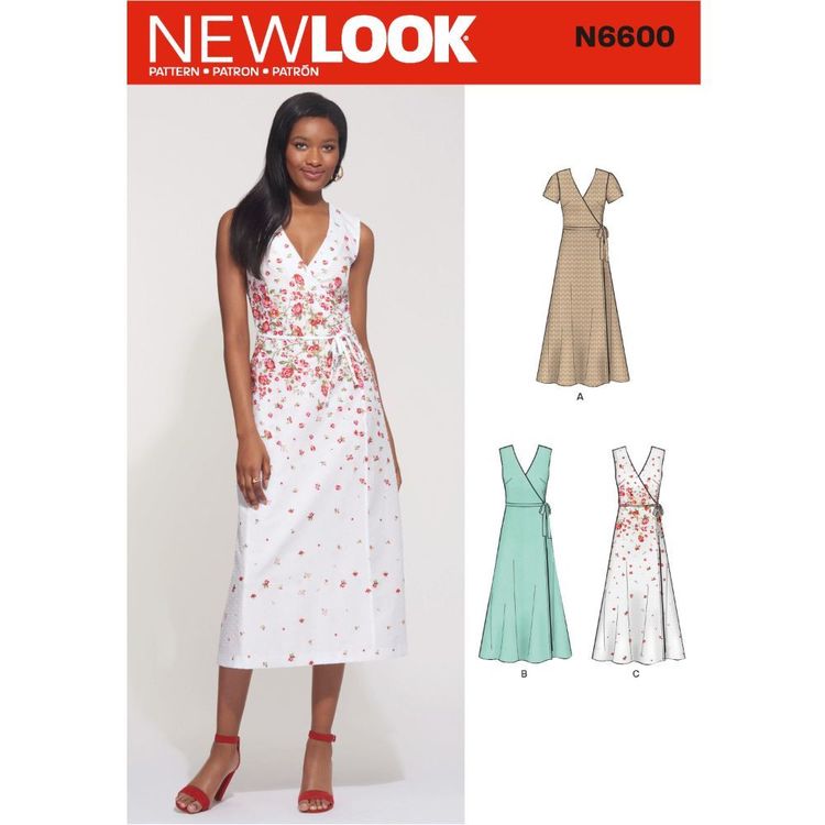 New Look Sewing Pattern N6600 Misses' Wrap Dress