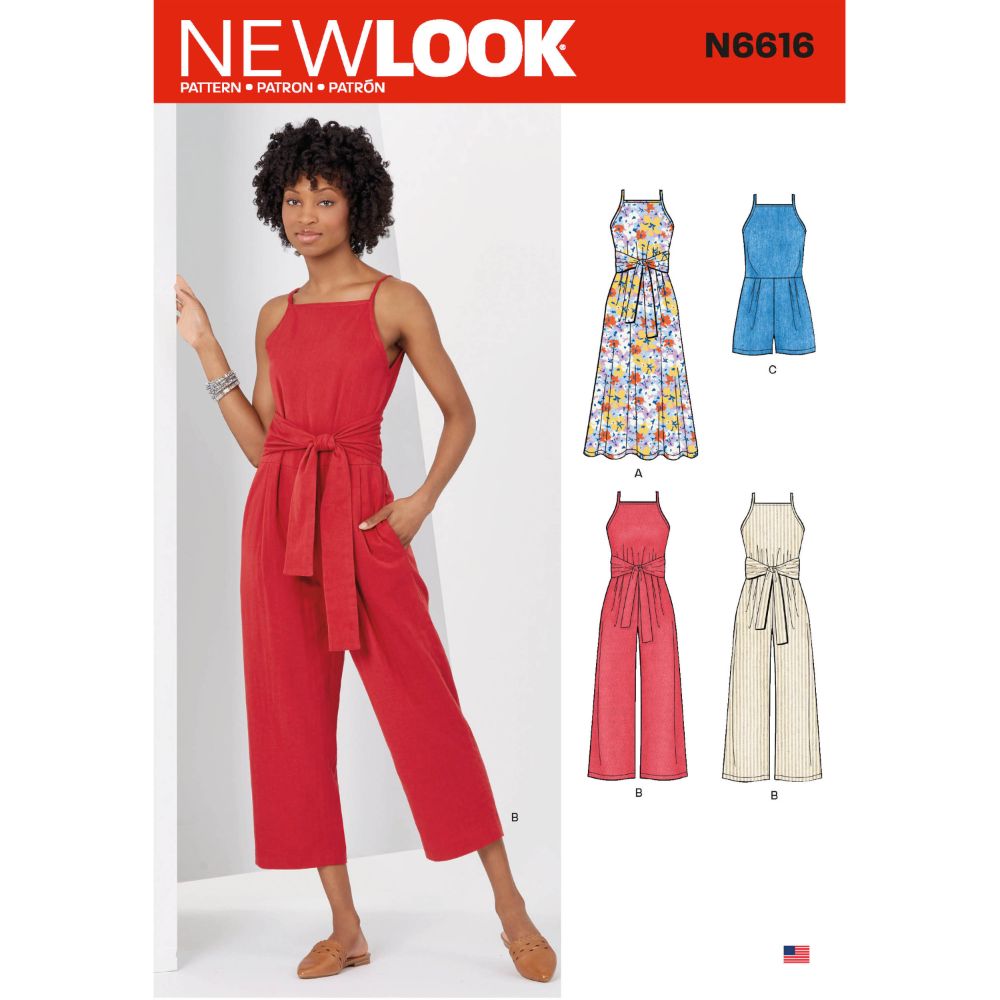 NEW New Look Sewing Pattern N6616 Misses' Dress And Jumpsuit By Spotlight