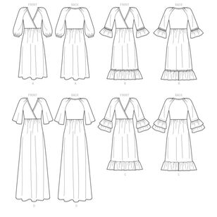 McCall's Pattern M7969 Misses' Dresses Large - XX Large