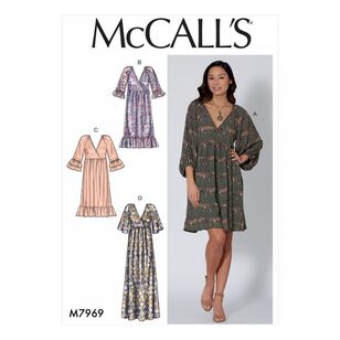 McCall's Sewing Pattern M7969 Misses' Dresses White