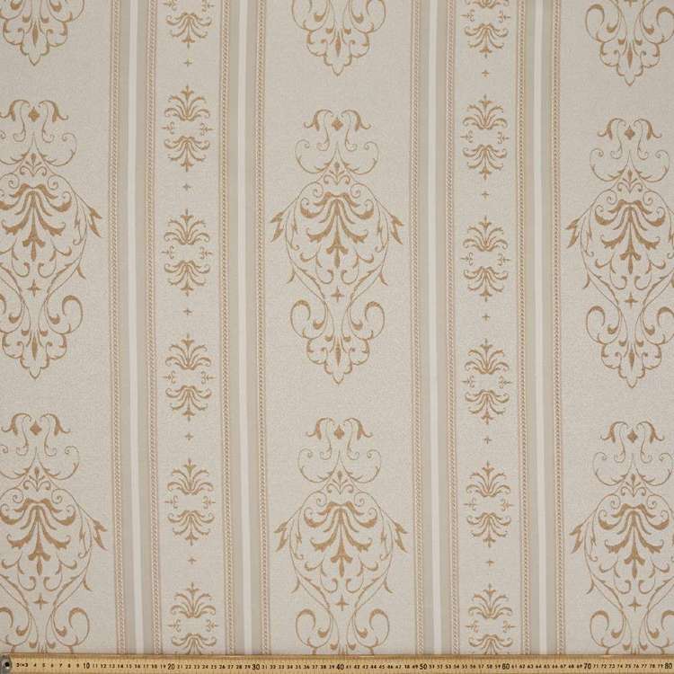 Provincial Jacquard Curtain Fabric Natural