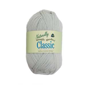 Naturally Classic 8 Ply Wool Yarn 843 Silver 50 g