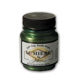 Jacquard Lumiere Acrylic Paint Olive Green 66.54 mL
