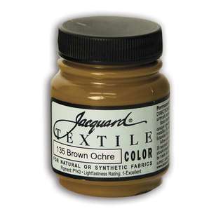 Jacquard Textile Acrylic Paint Brown Ochre 66.54 mL