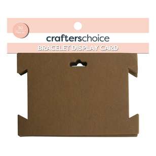 Crafters Choice Bracelet Jewellery Display Card  Brown