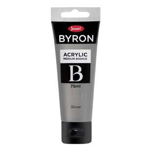 Jasart Byron 75 mL Acrylic Paint Silver 75 mL