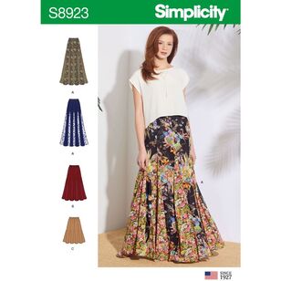 Simplicity Sewing Pattern S8923 Misses' Pull-On Skirts 14 - 22