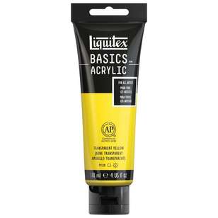 Liquitex Basics 118 ml Acrylic Paint Transparent Yellow 118 mL